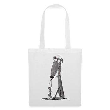 Greyhound Mom with Puppy I Whippet Dog - Tote Bag - white - Front