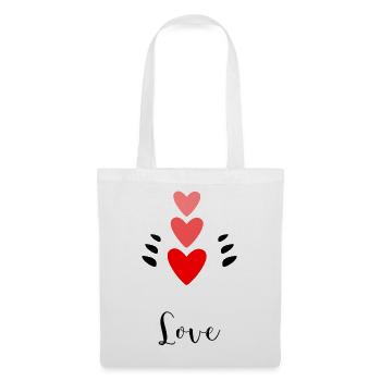 VALENTINE'S DAY. Bachelorette party. I LOVE YOU. I LOVE YOU. LOVE - Tote Bag - white - Front