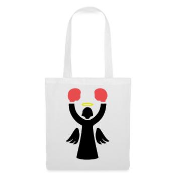 Boxer Angel Pictogram Funny - Tote Bag - white - Front