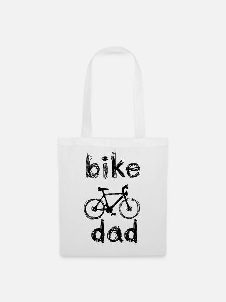bike dad - Stoffbeutel - Weiß