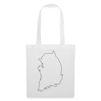 Karte von Südkorea - Stoffbeutel - Weiß - Vorne