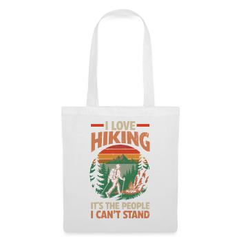 Hiking Mountain Trail Backpacking Outdoors Poaching - Tote Bag - white - Front