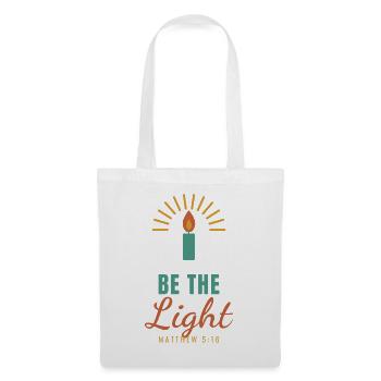 Be The Light – Matthew 5:16 Christian - Stoffbeutel - Weiß - Vorne