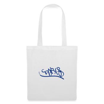 Paris Graffiti Design de Style Urbain - Sac en tissu - blanc - Devant