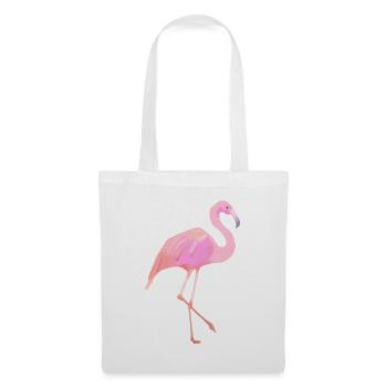 Flamingo - Stoffbeutel - Weiß - Vorne