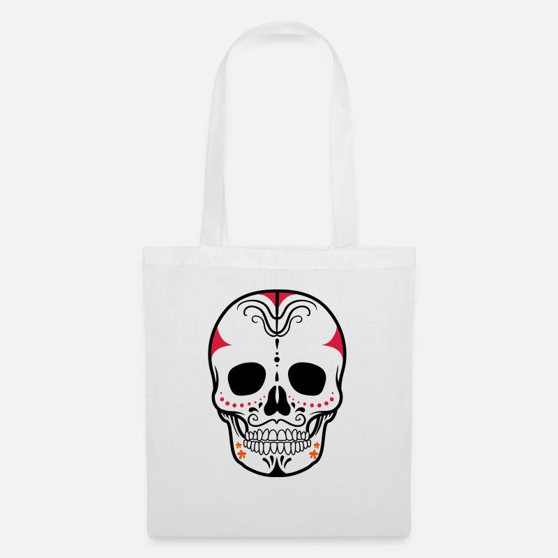 skull - Stoffbeutel - Weiß