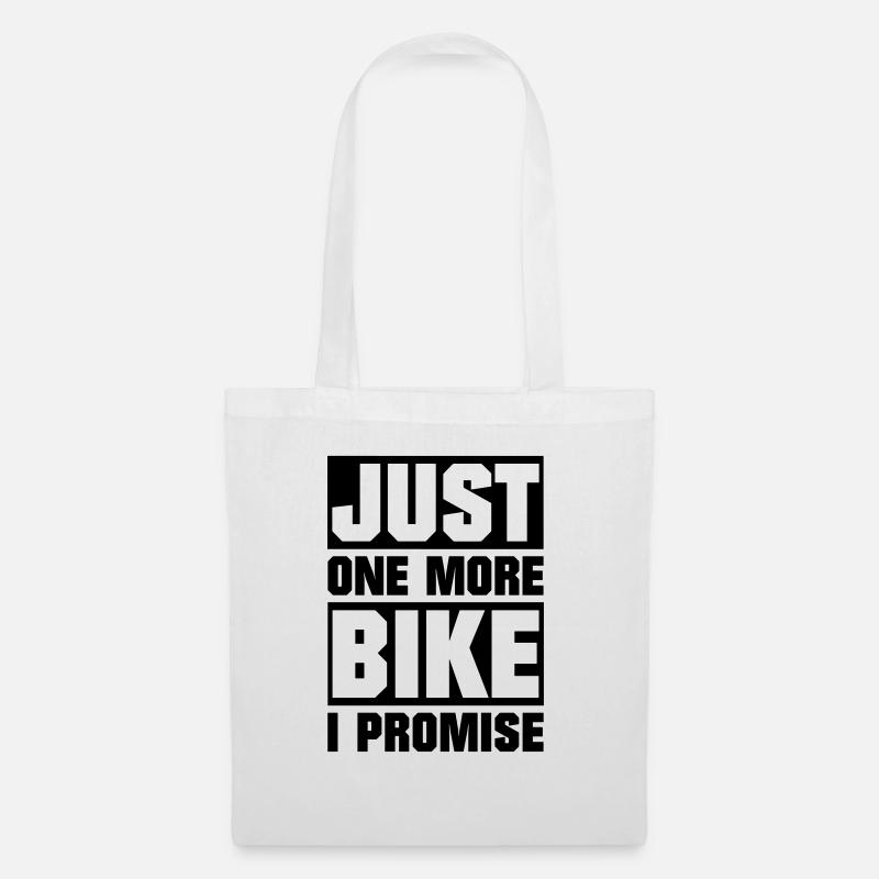 just one more bike - Stoffbeutel - Weiß