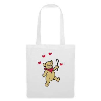 Bébé nounours - Sac en tissu - blanc - Devant