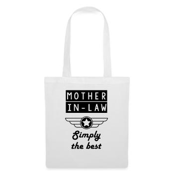 Beau-père belle-mère belle fille beau fils - Sac en tissu - blanc - Devant