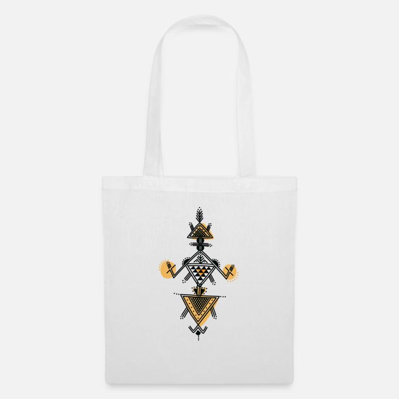 kabyle pottery pattern - Tote Bag - white
