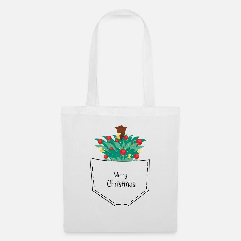 Merry Christmas 2 - Stoffbeutel - Weiß