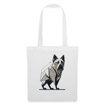 Geometric Bulldog - Tote Bag - white - Front