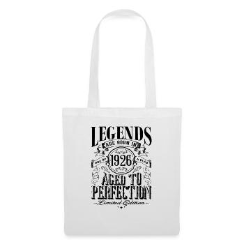 Vintage Né(e) un mois de 1926 anniversaire - Sac en tissu - blanc - Devant