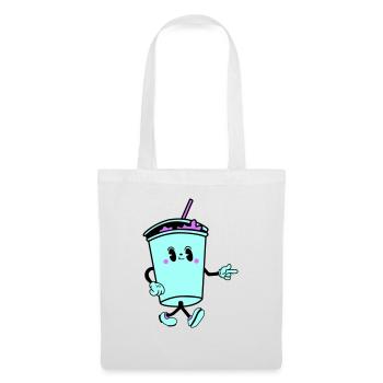 drink cartoon - Stoffbeutel - Weiß - Vorne