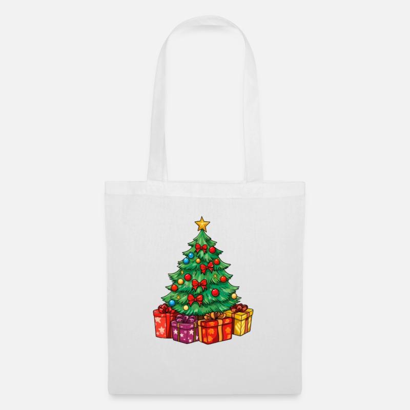 Tannenbaum - Stoffbeutel - Weiß