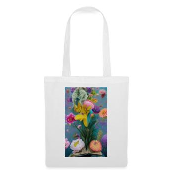 Flowers Bursting from a Book - Tote Bag - white - Front