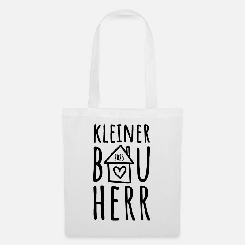 Kleiner Bauherr 2025 - Stoffbeutel - Weiß