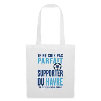 supporter foot le havre humour football du havre - Sac en tissu - blanc - Devant