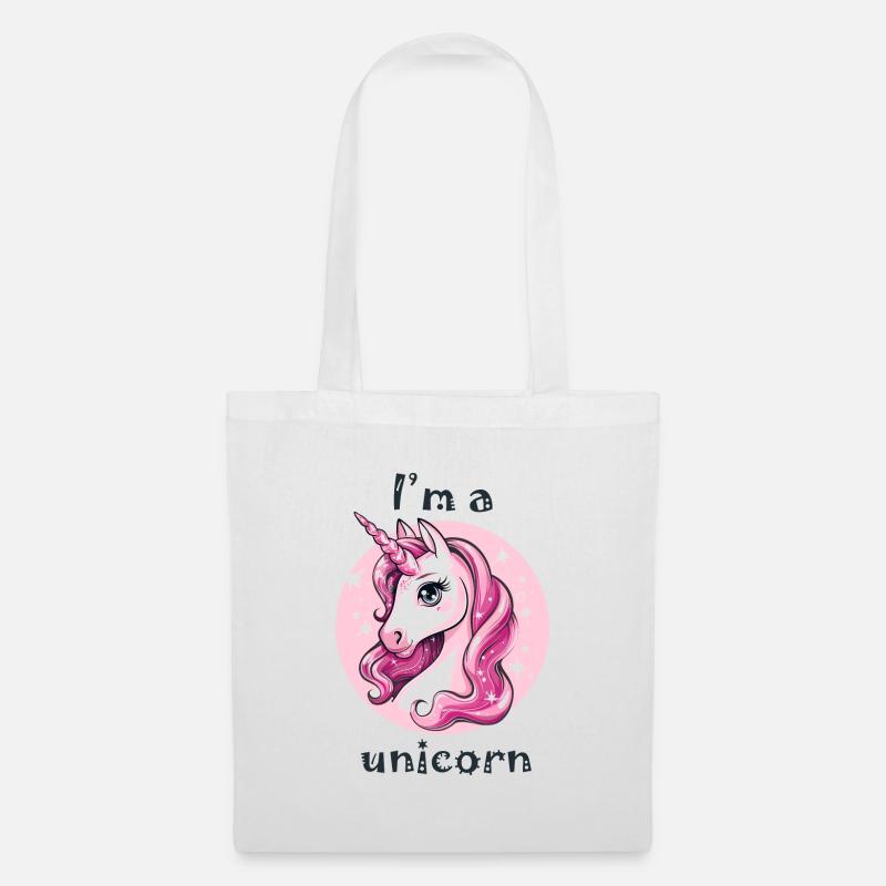 Ich bin ein Einhorn - Stoffbeutel - Weiß