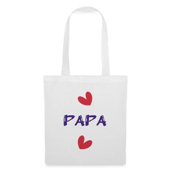 PAPA. VATERTAG. ALLES GUTE ZUM GEBURTSTAG, PAPA. ALLES GUTE ZUM GEBURTSTAG! - Stoffbeutel - Weiß - Vorne