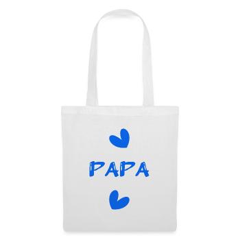 HAPPY BIRTHDAY DAD. DAD. FATHER's DAY. FEAST. HEART - Tote Bag - white - Front