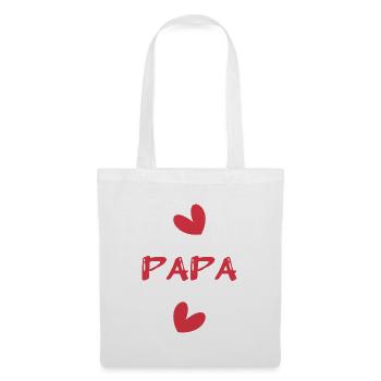 PAPA. VATERTAG. ALLES GUTE ZUM GEBURTSTAG, PAPA. ALLES GUTE ZUM GEBURTSTAG! - Stoffbeutel - Weiß - Vorne