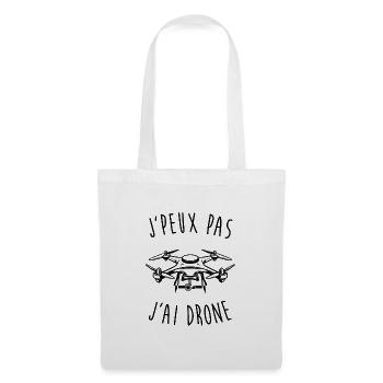J'peux pas j'ai drone - Sac en tissu - blanc - Devant
