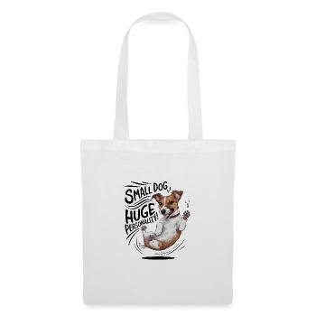 Foxterrier Hund Small Dog With Huge Personality - Stoffbeutel - Weiß - Vorne