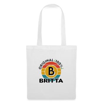 Britta - Stoffbeutel - Weiß - Vorne