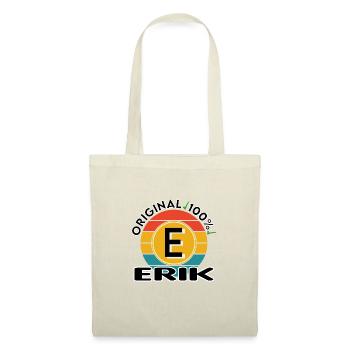 Erik - Stoffbeutel - Natur - Vorne