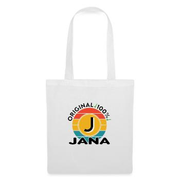 Jana - Stoffbeutel - Weiß - Vorne