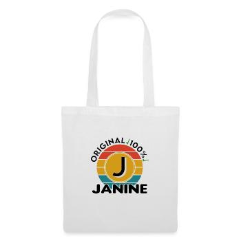 Janine - Stoffbeutel - Weiß - Vorne