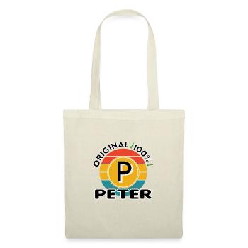 Peter - Stoffbeutel - Natur - Vorne