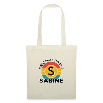 Sabine - Stoffbeutel - Natur - Vorne