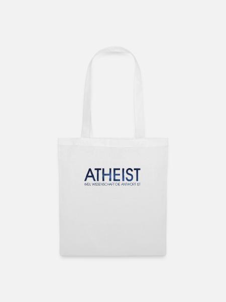 Atheist - Stoffbeutel - Weiß