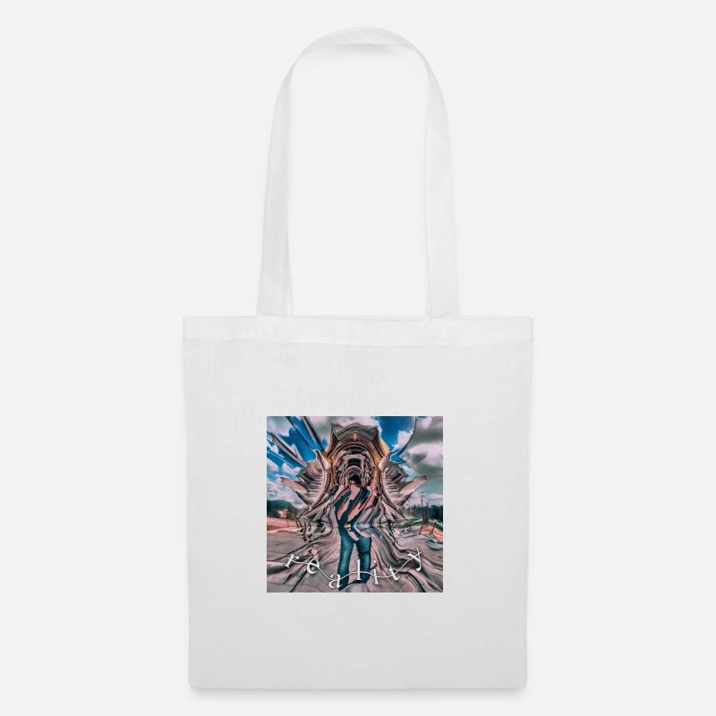 "distorted reality" / blurry design - Stoffbeutel - Weiß
