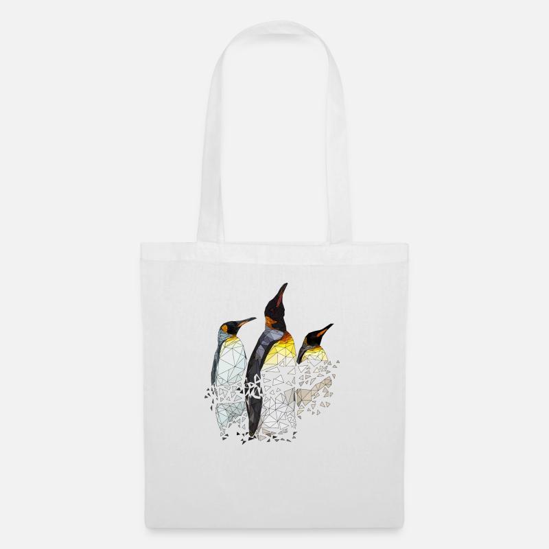 Penguin Group | Low Poly - Tote Bag - white