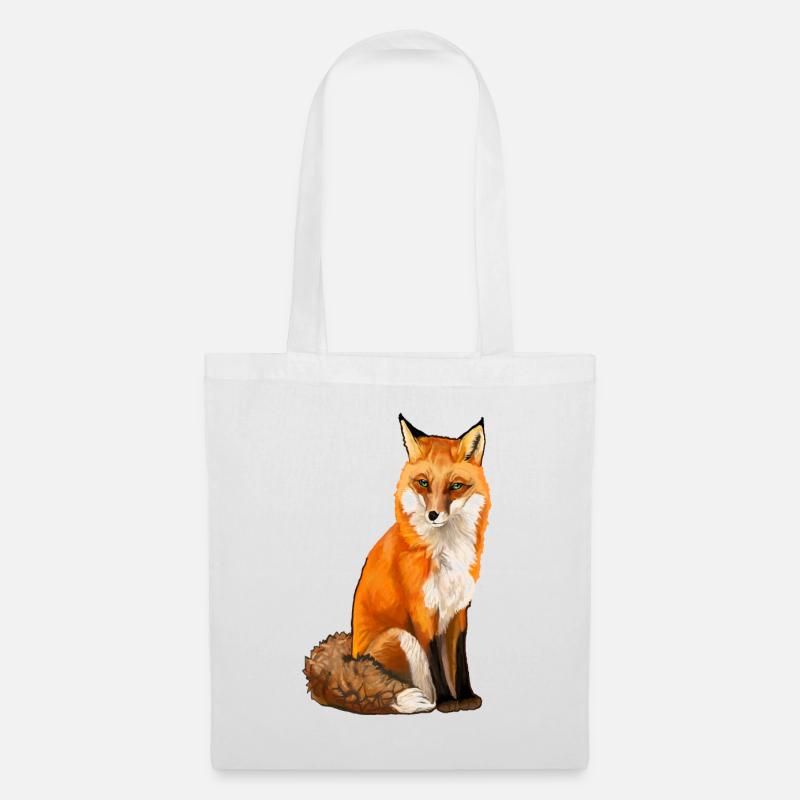 Fuchs - Stoffbeutel - Weiß