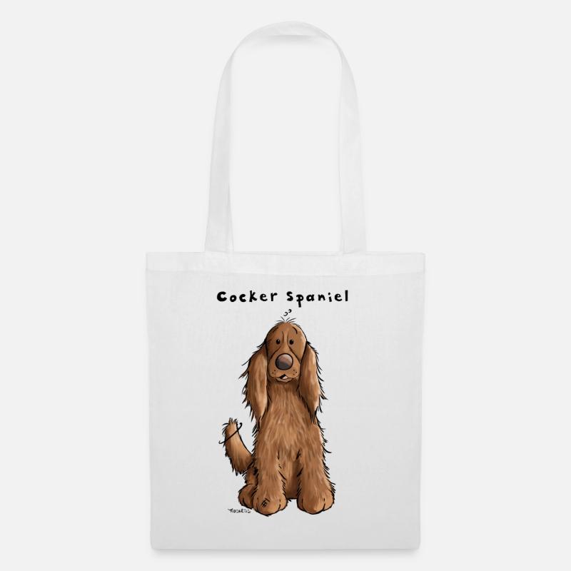 Der Cocker Spaniel - Stoffbeutel - Weiß