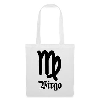 Signe du zodiaque Vierge - Sac en tissu - blanc - Devant