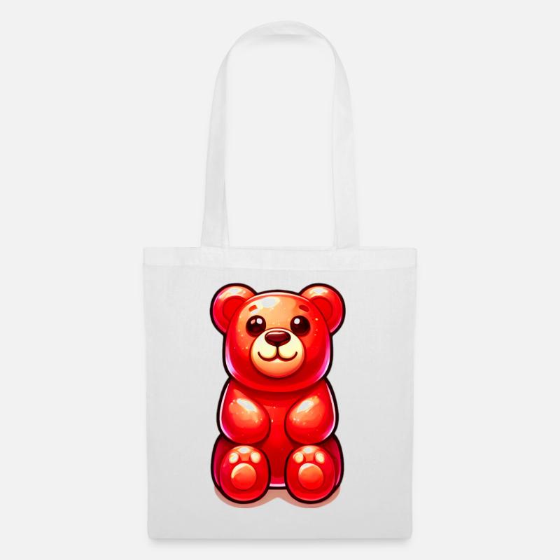 Teddybär - Stoffbeutel - Weiß
