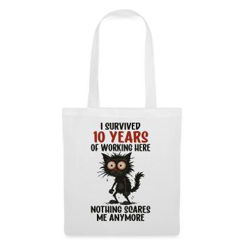 10 Year Company Anniversary Service Anniversary Work - Tote Bag - white - Front