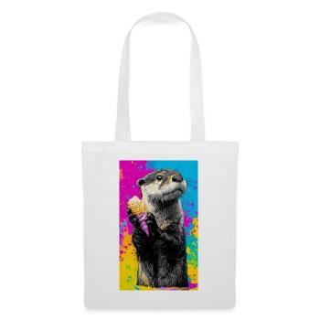 Otter - Stoffbeutel - Weiß - Vorne