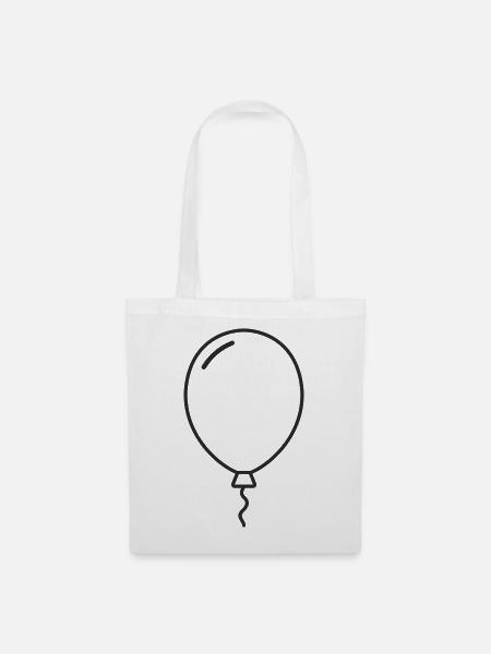 Luftballon Ballon - Stoffbeutel - Weiß