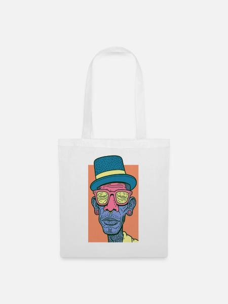 Hip Hop Face #7 - Stoffbeutel - Weiß