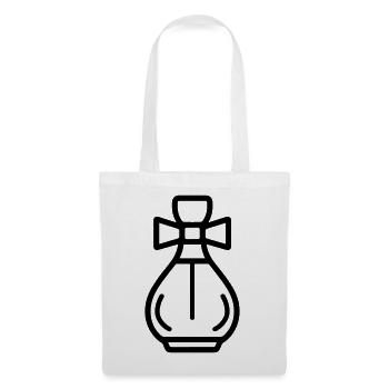 flacon de parfum - Sac en tissu - blanc - Devant