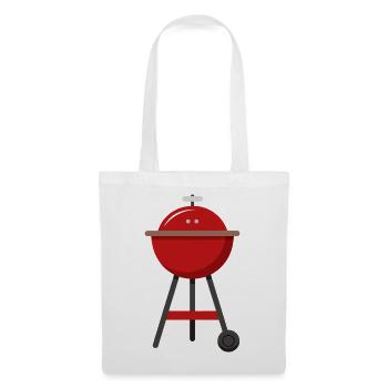 Barbecue barbecue - Sac en tissu - blanc - Devant