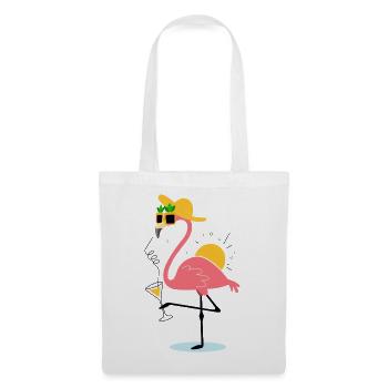Flamingo Summer Design – Tropical vibe - Tote Bag - white - Front