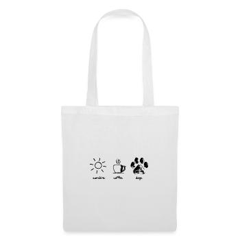 Sunshine - coffee - dogs - Tote Bag - white - Front