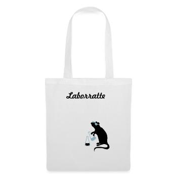 rat de laboratoire - Sac en tissu - blanc - Devant